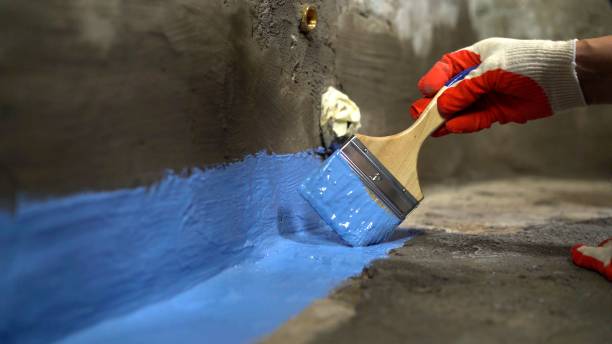 Commercial Waterproofing project at a Smiths Station, AL business property by SJ Waterproofing Pros
